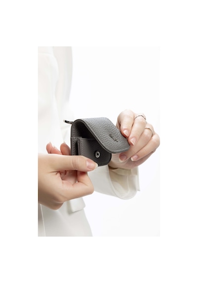Tamer Tanca Unisex Hakiki Deri Gri Airpods Kılıfı Cuzdan 995 230250 Aırpods Sk23/24 Grı Fltr Gri