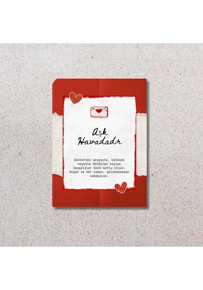 Sevgiliye Özel Yazılı Buzdolabı Magneti 20 X 15 Cm 1 Adet