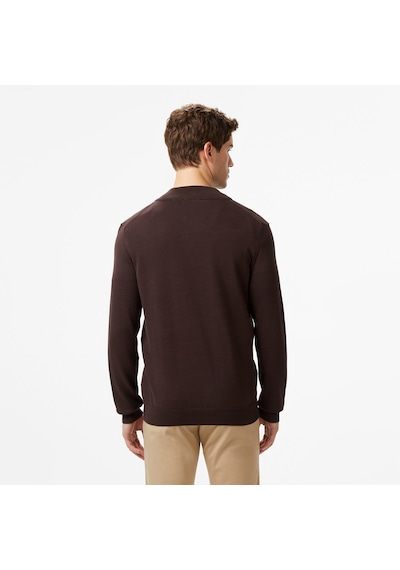 Nautica Erkek Kahverengi Classic Fit Kazak Düz S57104t Kahverengi