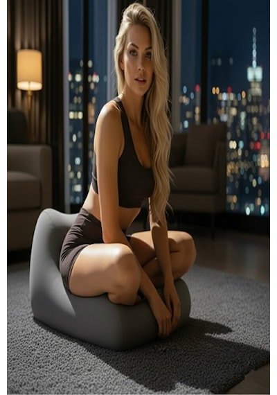 Viscora 3d Ergonomik Pozisyonlama Yastığı Çiftler İçin Konforlu Tasarım, Çok Amaçlı Destek 23x50x40 Gri