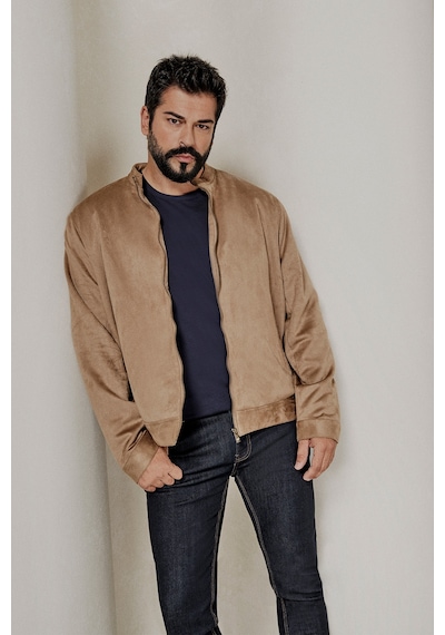 Ac&Co / Altınyıldız Classics  Erkek Bej Standart Fit Normal Kesim Dik Yaka Mont Bej