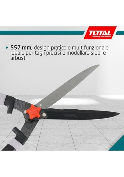 Total Çit Budama Makası 11 X 32 X 32 Cm Mavi Uzunluk 557 Mm Bahçe İşleri İçin Teflon Bıçaklı İki El Çit Makası Sku: Smgstk57afaa54ce