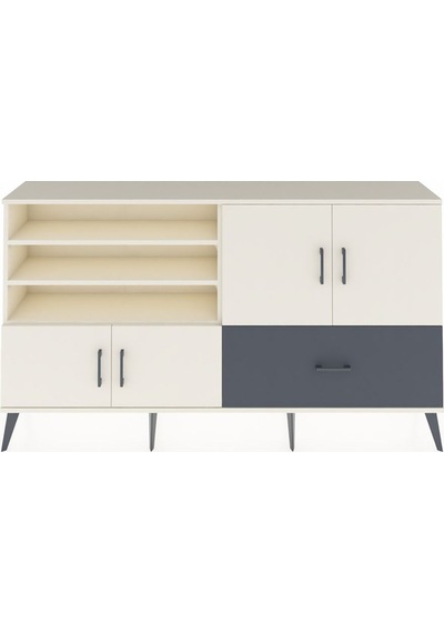 Arges Konsol 5 Raflı Tek Çekmeceli 4 Kapaklı 176x30x99 Aytaşı-ayt Aytaşı-aytaşı/antrasit Arges Konsol 5 Raflı Tek Çekmeceli 4 Kapaklı 176x30x99 Aytaşı-ayt Aytaşı-aytaşı/antrasit