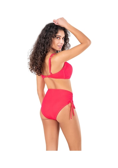 Endeep Kadın Fiyonk Detaylı Pembe Büyük Beden Bikini Takımı-orta Pembe