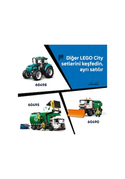 LEGO® City Beton Mikseri 60478 - 7 Yaş ve Üzeri Çocuklar İçin Minifigür İçeren Yaratıcı Oyuncak Yapım Seti (371 Parça)
