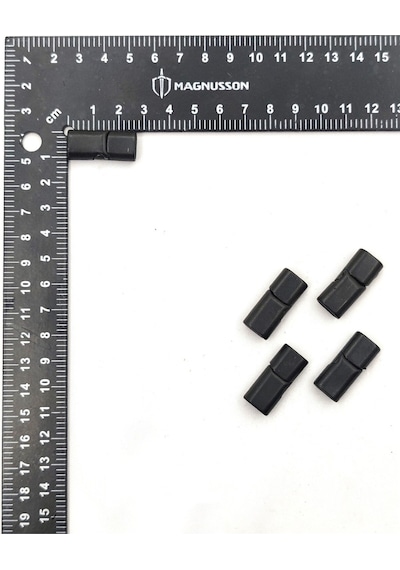 5x10 Mm Deri Bileklik Kiliti Oval Mıknatıslı Kilit 5 Adet 5 X 10 Mm / Siyah