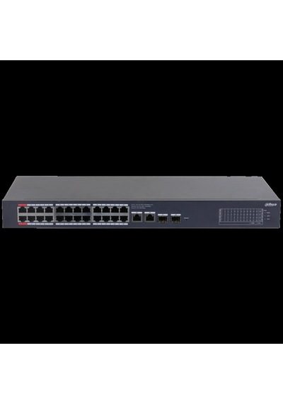 Dahua Cs4228-24gt-375, 24port, Gigabit, Poe 375w, 2 Port Uplink, 2 Port Sfp Gigabit Combo, Cloud Yön