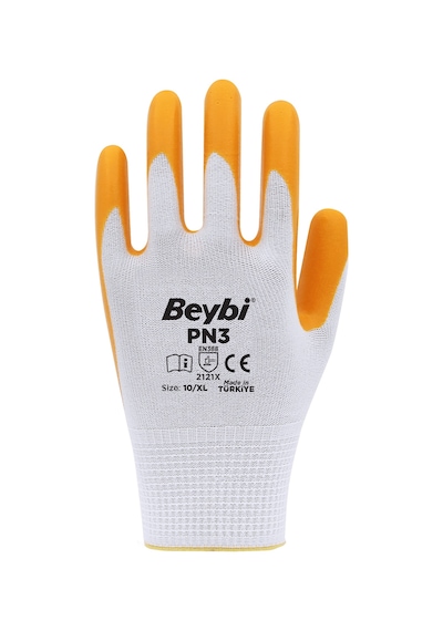 Beybi Pn3 Nitril Kaplı Polyester İş Eldiveni
