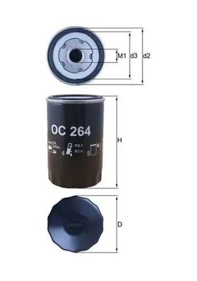 Vw Jetta 3 Yag Filtresi 1.6 2006-2011 Mahle Oc264