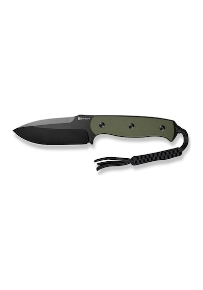 Sencut Toxodon Fixed Blade Knife G10 Od Green Handle Black Blade Kamp Bıçak Yeşil