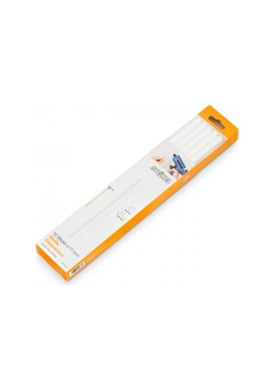 Steinel 006808 Beyaz 11 MM Mum Silikon Çubuk 10 Adet