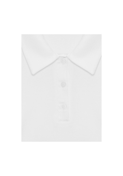 Dilvin 32614 Polo Yaka Top Beyaz