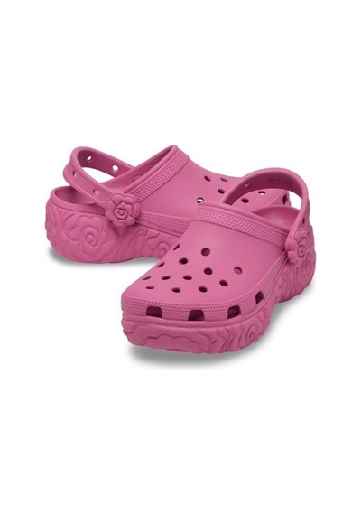 Crocs Classic Platform Bloom Clog Kadın Terlik-33918 Pembe