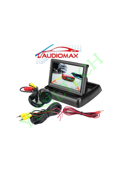 Audiomax Katlanır 4.3 İnch Ekran+Geri Vites Kamerası