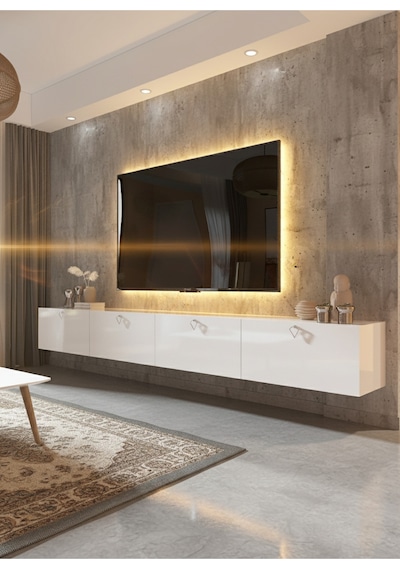 Resital Tv Ünitesi S2448-1 Beyaz Beyaz