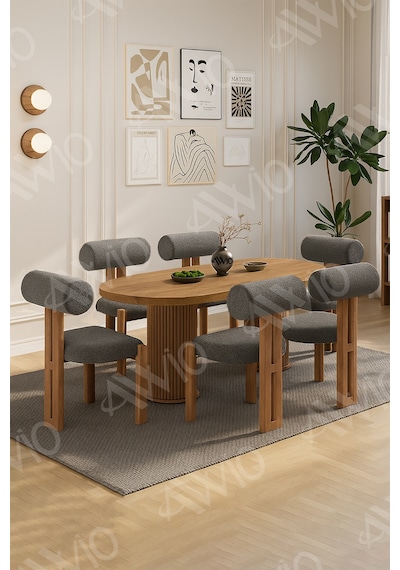 Avvio İcon Bohem Ayak 6'lı Metal Pofi Demonte Sandalye 80x160 Masa Sandalye Takımı Akça Masa Sandalye Kumaşı Antrasit Gri Avvio İcon Bohem Ayak 6'lı Metal Pofi Demonte Sandalye 80x160 Masa Sandalye Takımı Akça Masa Sandalye Kumaşı Antrasit Gri