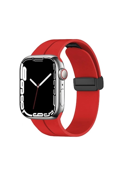 Apple Uyumlu  Watch 42 MM Manyetik Klipsli Silikon Lüx Kordon