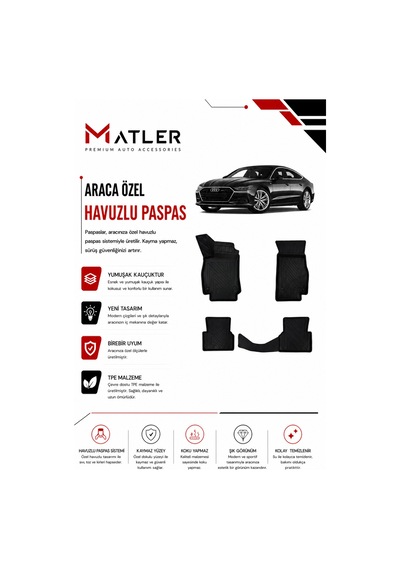 Audi A7 2026 Model 4d Ekstra Havuzlu Paspas