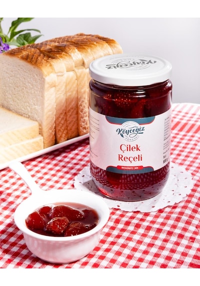 Kb Köyceğiz Yöresel Çilek Reçeli 800 G Cam Kavanoz