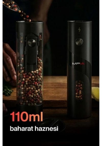 Şarjlı Baharat Öğütücü 100 Ml Çok Renkli