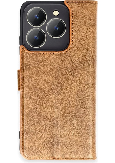 Newface Realme C63 Kılıf Trend S Plus Kapaklı Kılıf - Taba