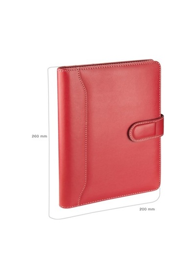 Organizer Ajanda Tarihsiz Çizgili 20x26 CM - Kırmızı