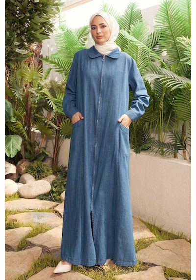 Neways 6463-battal Denim Ferace Koyu Mavi Koyu Mavi