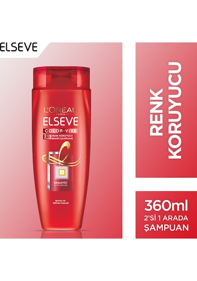 Loreal Paris Elseve Colorvive Renk Koruyucu 2'si 1 Bakım Şampuanı 360 ML