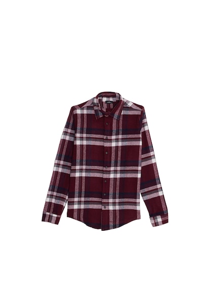 Tudors Erkek Slim Fit Dar Kesim Kareli Kışlık Oduncu Gömlek-42344 Bordo Tudors Erkek Slim Fit Dar Kesim Kareli Kışlık Oduncu Gömlek-42344 Bordo