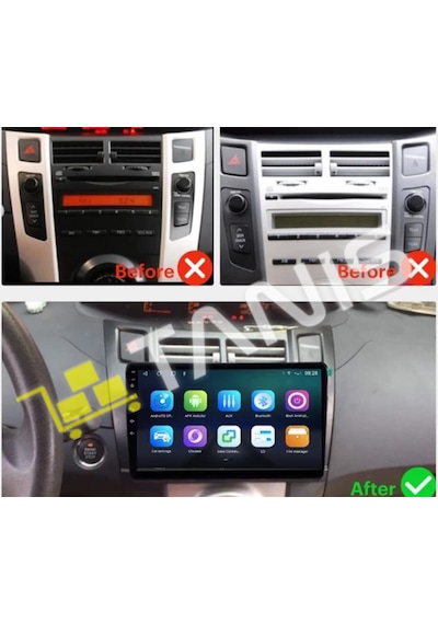 Toyota Yaris 2005-2012 Android Multimedya Carplay