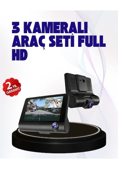170 Geniş Açılı Araç Kamerası 4.0 Ips Ekranlı Full Hd Dvr
