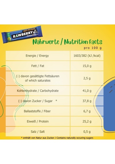 Rawberry %25 Protein Glutensiz Kuruyemiş Bar 15 x 33 G