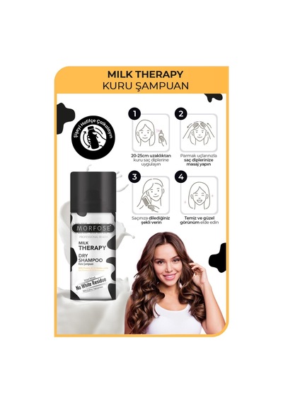 Morfose Milk Therapy Kuru Şampuan 90 Ml - Seyahat Boy