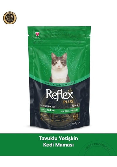 Reflex Plus Hypoallergenic Tavuklu Yetişkin Kedi Maması 400gr