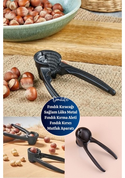 Fındık Kıracağı Sağlam Lüks Metal Fındık Kırma Aleti Fındık Kırıcı Mutfak Aparatı Çelik Çok Renkli