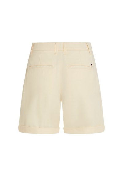 Tommy Hilfiger Co Blend Gmd Chıno Short Kadın Sarı Şort - Ww0ww42457 Sarı