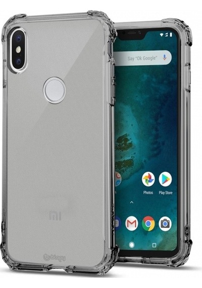 Blogy Mı A2 Lite İle Uyumlu Crystal Fit Kılıf Smoke Black