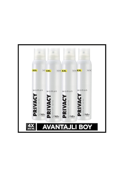 Privacy Woman Kadın Deodorant 4x200 Ml