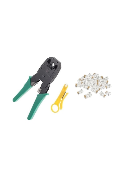 Network Pensesi Rj45 Rj11 Rj9 100 Adet Konnektör