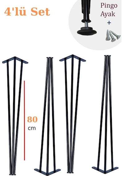 80 Cm Petek Üstü Raf & Dresuar Ayağı Metal Profil Boru Firkete Ayak Yüksek Bar Masası - Pingolu Siyah 80 Cm Petek Üstü Raf & Dresuar Ayağı Metal Profil Boru Firkete Ayak Yüksek Bar Masası - Pingolu Siyah
