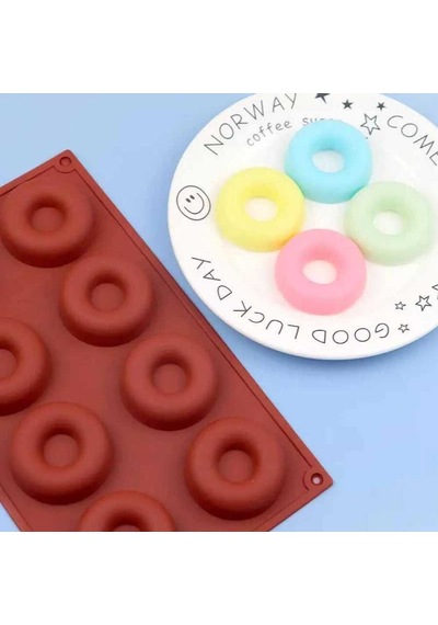 Çikolata Kalıbı - Silikon - Donut Çok Renkli