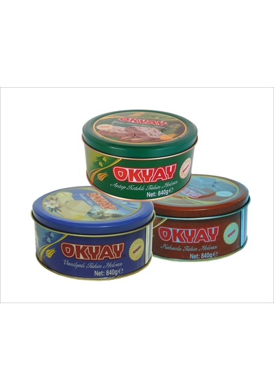 Okyay Vanilyalı + Kakao + Antep Fıstıklı Tahin Helvası 3 x 840 G