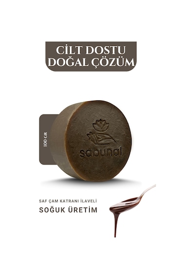 Sabunal Çam Katranı Sabunu 2 Adet - Hassas Ciltler İçin Doağl Bakım Sabunu
