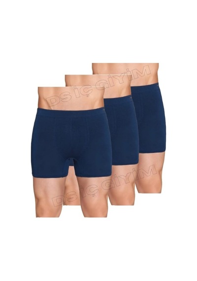 Berrak 4434 Erkek Likralı Micro Modal Boxer 3 Adet Lacivert