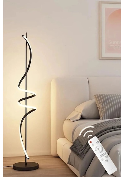 Ömür Avize Peri Özel Tasarım Modern 3renk Ledli Kumandalı Dimmer Uyumlu Lambader Beyaz