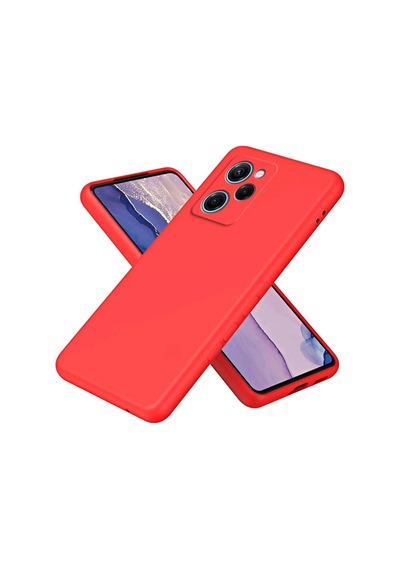 Durukar Poco X5 Pro 5g Nano İçi Kadife Silikon - Kırmızı