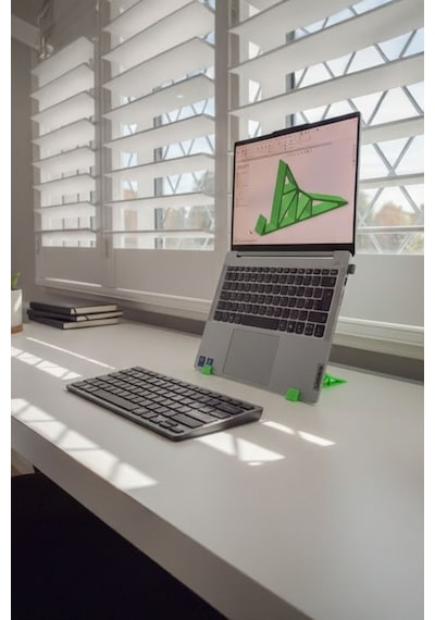 Ergonomik Laptop Standı Yeşil
