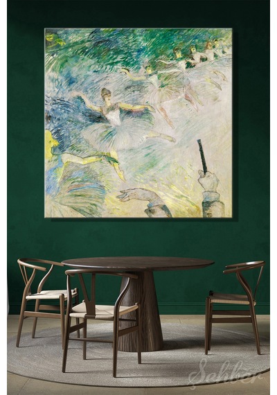 Kare Kanvas Tablo Ev Kafe Ofis Post-empresyonist Henri De Toulouse-lautrec Bale Dansçıları 2409