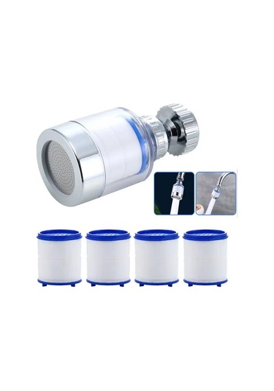 Sn-27145 Oynar Başlıklı Kireç Önleyici 5 Filtreli Su Tasarruflu Musluk Başlığı Renkli
