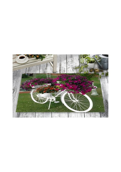 Kapı Önü Paspası-dış Kapı, Balkon, Banyo Kapısı Önü Dijital Baskılı Yıkanabilir Bordo - 930534015 Bordo